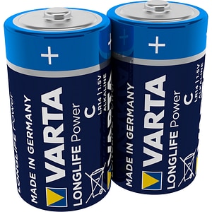 Set 2 baterii alcaline R14 • Varta