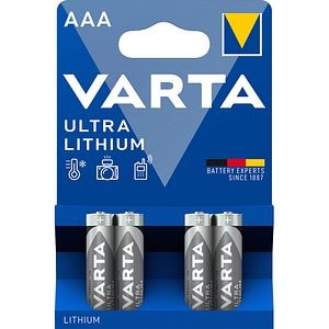 Baterie Lithium VARTA, AAA, 4 bucati