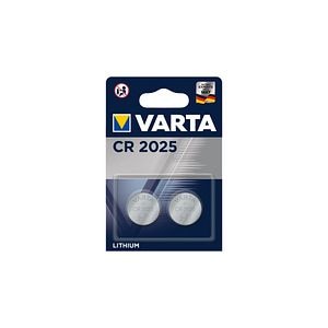 Set 2 baterii litiu CR2025, 170mAh • Varta