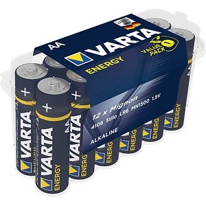 Set 12 baterii alcaline AA • Varta