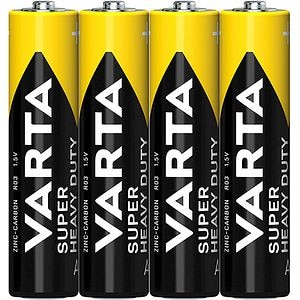 Baterii zinc carbon AAA VARTA Superlife, 4 bucati