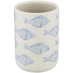 Pahar baie WENKO Aquamarin, ceramica, bej