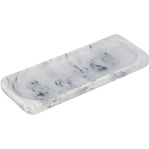 Etajera baie tip raft WENKO Desio, 30 cm, alb-gri