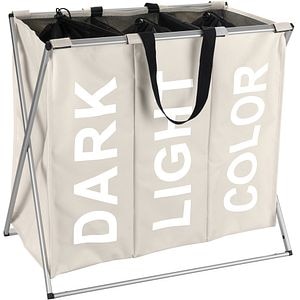 Cos rufe WENKO Trio, poliester/aluminiu, 129 l, bej