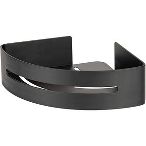 Raft de colt WENKO Bivio, aluminiu, 30.5 cm, negru