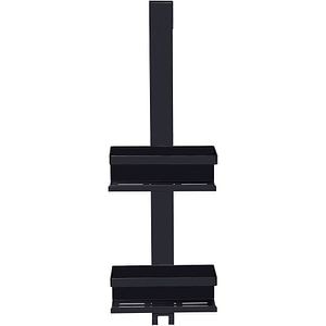 Etajera baie WENKO Bribano Duo, 2 polite, inox, 23 cm, negru