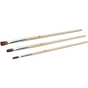 Set 3 pensule pentru retusare COLOR EXPERT, fir de ponei, nr. 4/6/8