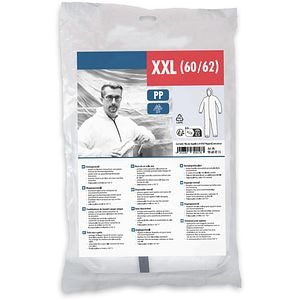 Costum protectie COLOR EXPERT, polietilena, marime XXL, alb