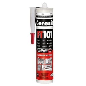Adeziv pentru uz profesional, alb, 280 ml   Ceresit FT101