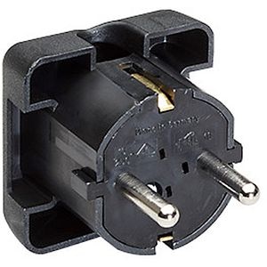 Stecher BACHMANN, schuko, demontabil, 90 grade, negru