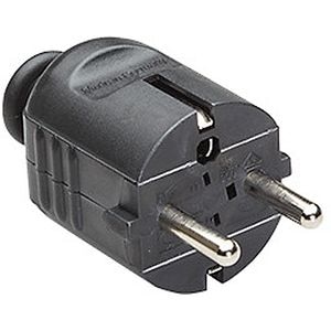 Stecher BACHMANN, schuko, demontabil, negru