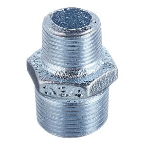 Niplu redus zincat, racord 1 x 1/2
