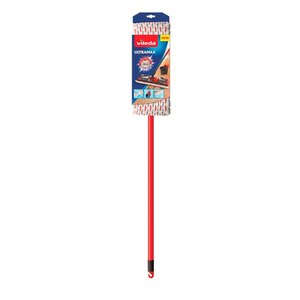 Mop plat VILEDA Ultramax 2in1, maner telescopic, rosu