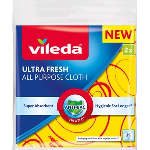 Laveta universala VILEDA Ultra Fresh, 2 bucati