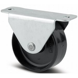 Roata fixa TENTE, poliamida, 14 mm, 20 kg, negru