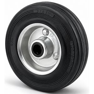 Roata fixa cu janta TENTE, cauciuc, 125 mm, 100 kg, negru