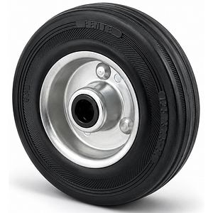 Roata fixa cu janta TENTE, cauciuc, 200 mm, 205 kg, negru