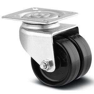 Roata pivotanta TENTE, polipropilena, 50 mm, 70 kg, negru