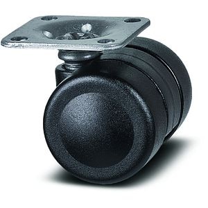 Roata fixa TENTE, poliamida, 35 mm, 60 kg, negru