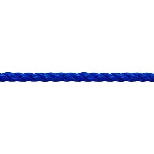 Franghie PP rasucita, 10 mm, 15 m, albastru