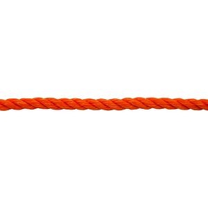 Franghie PP rasucita, 12 mm, 10 m, portocaliu