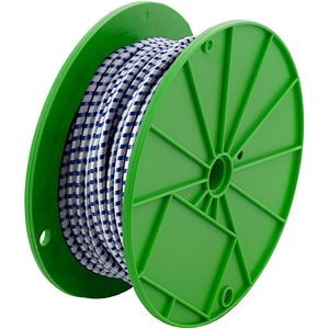 Coarda elastica, 4 mm, alb-albastru