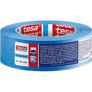 Banda de mascare TESA 4431, rezistenta UV 1 saptamana, 50 m x 30 mm, albastru