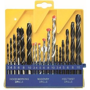 Set burghie pentru beton, metal si lemn, 18 Buc  Sparta