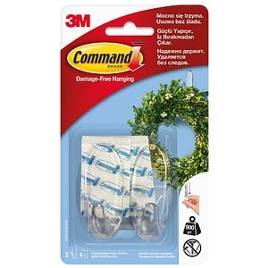 17091CLR-CIS Carlig transparent mediu Command