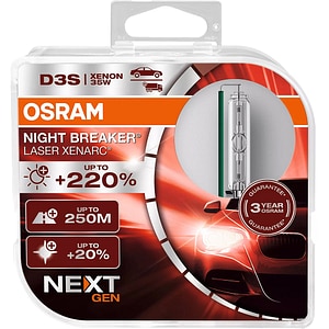 Bec auto Xenon OSRAM Night Breaker Laser, D3S, 4500K, 35W, 12V, 2buc