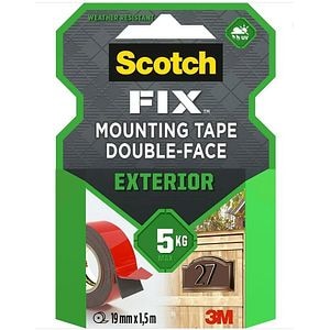 Banda montare 1.5 cm x 1.5 m Rosu  Scotch