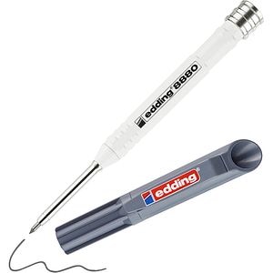 Marker pentru marcarea gaurilor EDDING 8880, varf 42 x 5.5 mm, corp din aluminiu, grafit