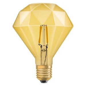 Bec LED decorativ, Osram, E27, 4.5W, 2500K, auriu