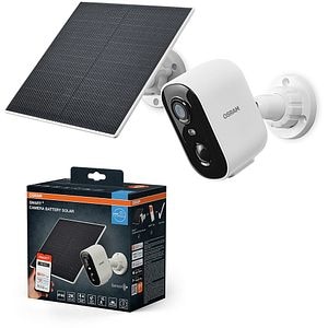 Camera IP Wireless OSRAM Smart+, 2K QHD, 4MP, panou solar, IR, Night Vision, alb
