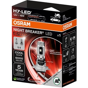 Bec moto LED OSRAM Night Breaker, H7, 6000K, 19W, 12V, 1buc