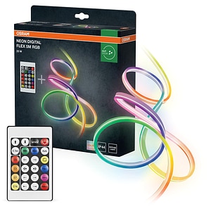 Banda LED OSRAM Neon 5M, 23W, RGB, telecomanda, 5m