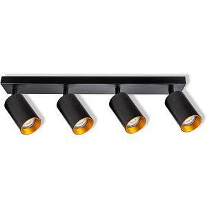 Spot OSRAM Eternal, 4 x GU10, 6W, LED, IP20, negru