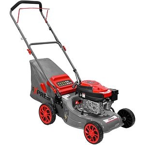 Masina de tuns gazonul RURIS Expres 410, Benzina, 3.3CP, 127CC, latime taiere 41 cm, cos 45L, rosu