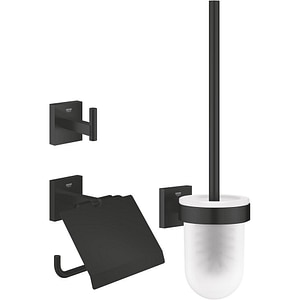 Set accesorii baie 3n1 GROHE Start Cube 411232430, 3 accesorii, negru