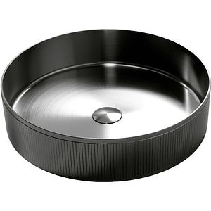 Lavoar pe blat SANDONNA HD400, inox, 40 cm, negru