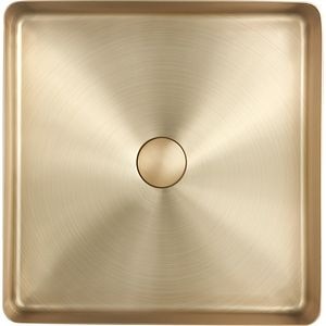 Lavoar pe blat SANDONNA HD4040, inox, 44 x 44 cm, auriu