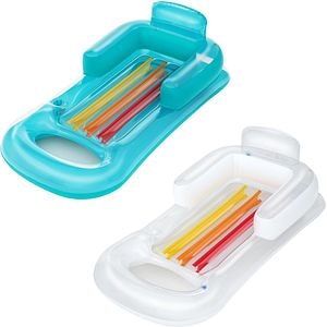 Sezlong gonflabil cu spatar BESTWAY, 150 x 77 x 50 cm, 1 persoana, capacitate maxima 100 kg, multicolor, 1 buc