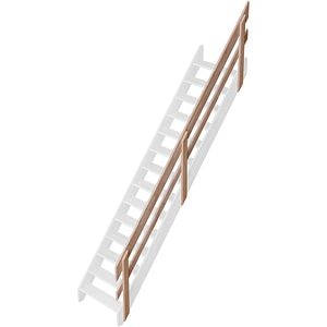 Balustrada maxi cu lise Sogem Cottage medium-Llarge, fag, natur
