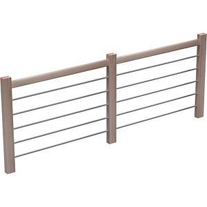 Balustrada etaj Sogem Nevada, fag, 320 cm, natur
