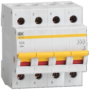 Separator IEK, MNV10-4-063, 4P, 63A, alb