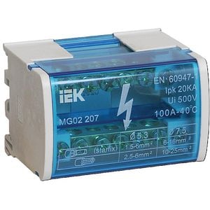 Conectori electrici IEK YND10-2-07-100, 100A, IP20, 400V