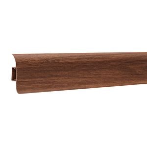Plinta parchet, PVC, stejar, cenusiu, 2500 x 55 mm • Ideal