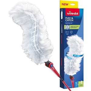 Pamatuf pentru praf VILEDA Flex & Catch, maner lung + 1 rezerva