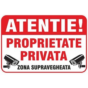 Indicator "Atentie Proprietate Privata" Creative Sign, 30 x 20 cm