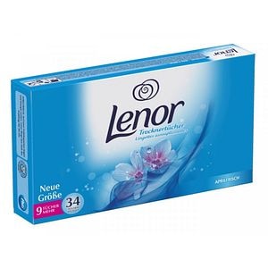 Servetele parfumate pentru uscator LENOR Aprilfrisch, 34 bucati